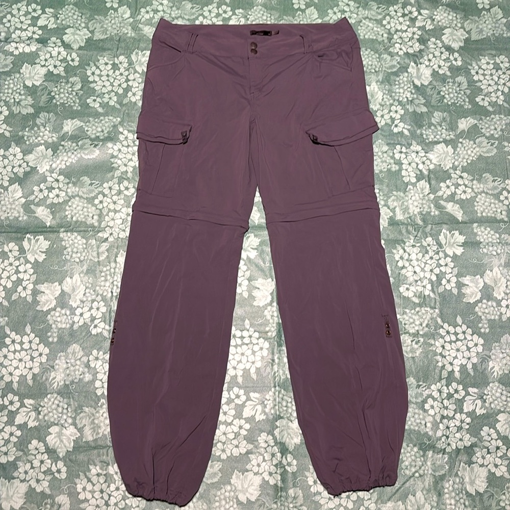 Prana Womens Cargo Style Convertible Pants ( Size 14) - EUC